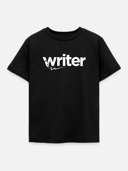 Writer - Autor - Kinder T-Shirt - Schwarz