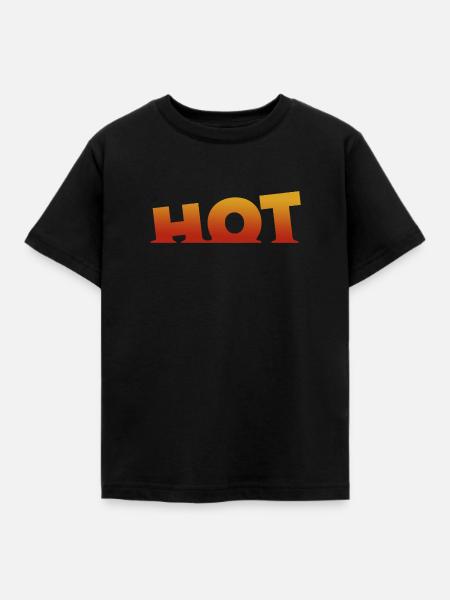 Hot - Kinder T-Shirt - Schwarz