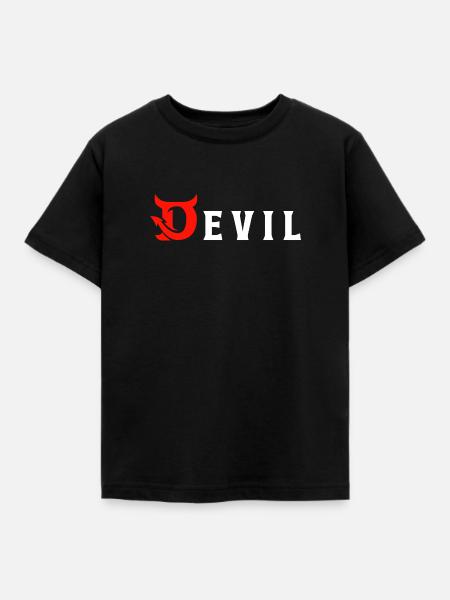 Devil - Teufel - Børne-T-shirt - sort