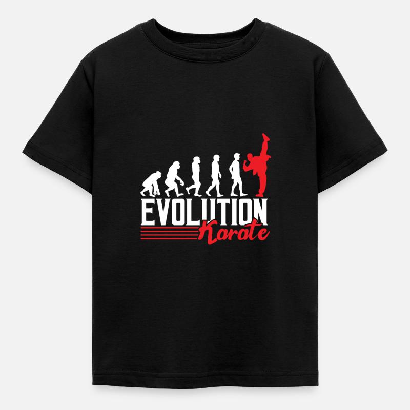 Evolution Karate - Kinder T-Shirt - Schwarz