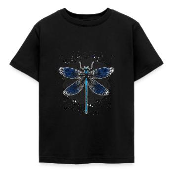 Dragonfly animal lovers - Kids' T-Shirt - black - Front - AI Model Kid Female (0cm)