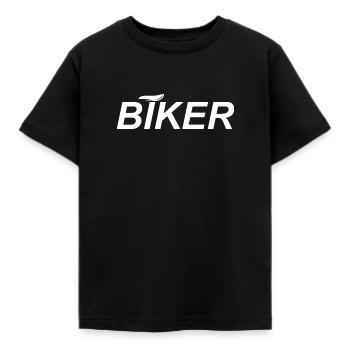 Biker - Kids' T-Shirt - black - Front - AI Model Kid Female (0cm)