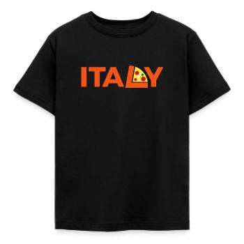 Italy - Kids' T-Shirt - black - Front - AI Model Kid Female (0cm)
