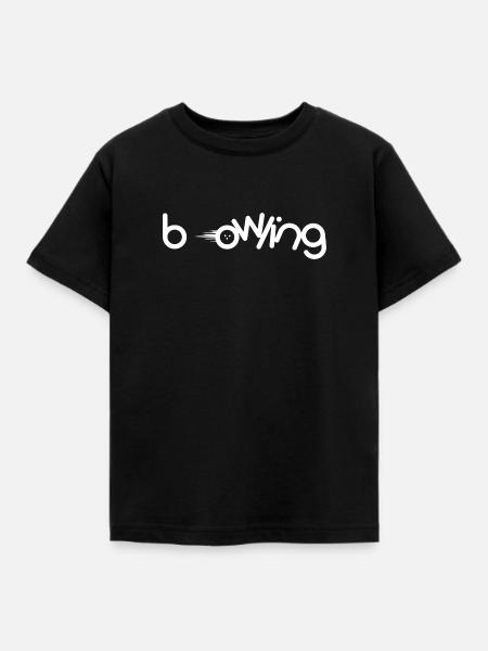 Bowling - Kinder T-Shirt - Schwarz