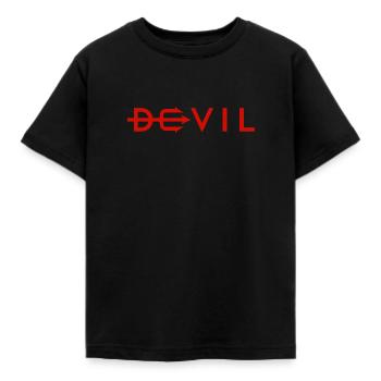 Devil - Teufel - Kids' T-Shirt - black - Front - AI Model Kid Female (0cm)