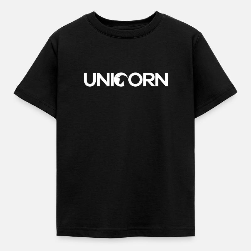 Unicorn - Einhorn - Kinder T-Shirt - Schwarz
