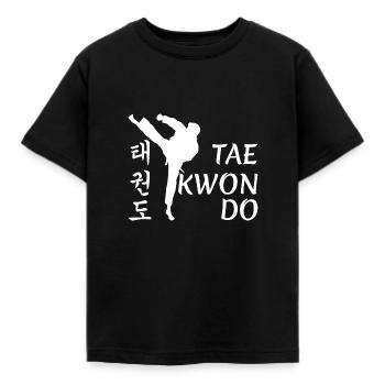 Tae Kwon Do Martial Arts TaeKwonDo Shirt Martial Arts - Kids' T-Shirt - black - Front - AI Model Kid Female (0cm)