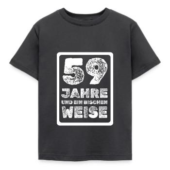 59 - Kinder T-Shirt - Dunkelgrau - Vorne - AI Model Kid Female (0cm)