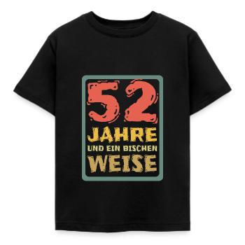 Alter 52 - Kinder T-Shirt - Schwarz - Vorne - AI Model Kid Female (0cm)