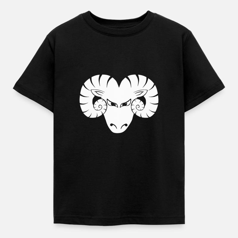 Widder - Kinder T-Shirt - Schwarz