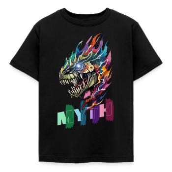 Fabelwesen - Das Unbekannte umarmen - Kinder T-Shirt - Schwarz - Vorne - AI Model Kid Female (0cm)
