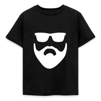Bart - Kinder T-Shirt - Schwarz - Vorne - AI Model Kid Female (0cm)