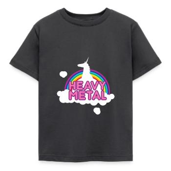 Heavy Metal - Kids' T-Shirt - dark grey - Front - AI Model Kid Female (0cm)