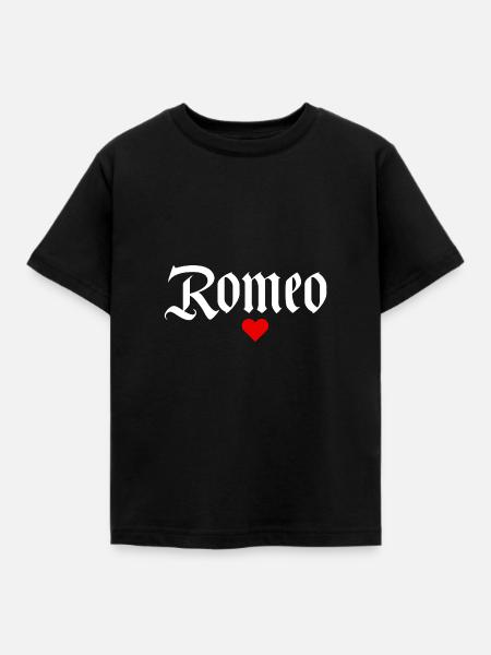 Romeo - Kinder T-Shirt - Schwarz