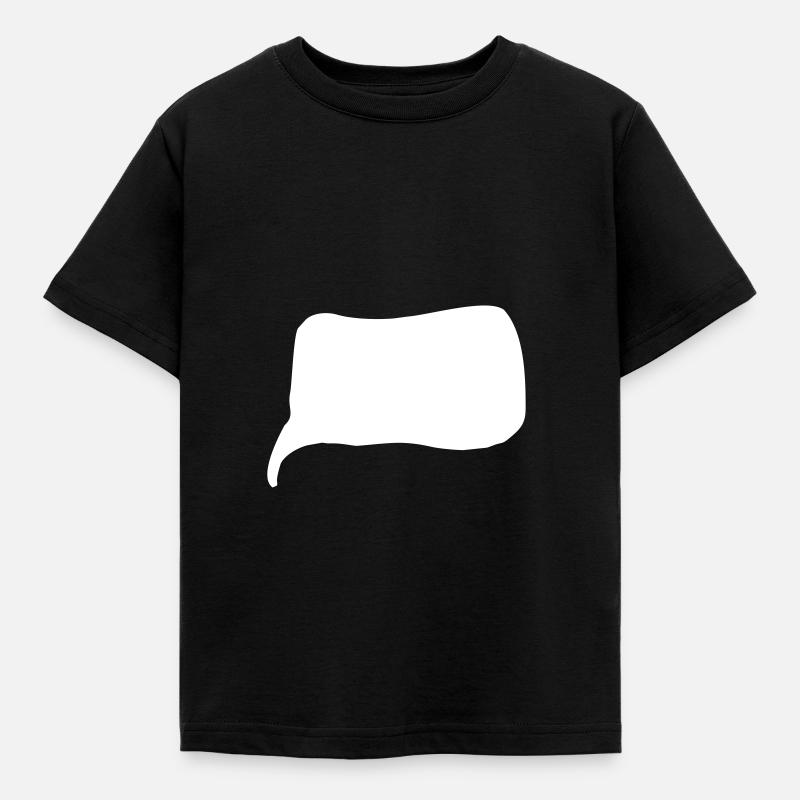 speech bubble - Kids' T-Shirt - black