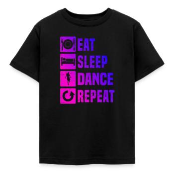 Shuffle Girl Shuffle Dance Men Shuffle Boy - Kids' T-Shirt - black - Front - AI Model Kid Female (0cm)