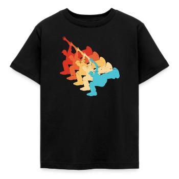 Bboy Breakdance Hommes Hiphop Break Dance - T-shirt Enfant - noir - Devant - AI Model Kid Female (0cm)