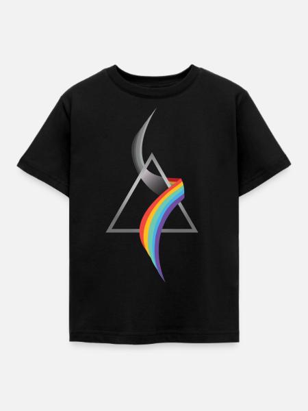 Optics refraction - Kids' T-Shirt - black