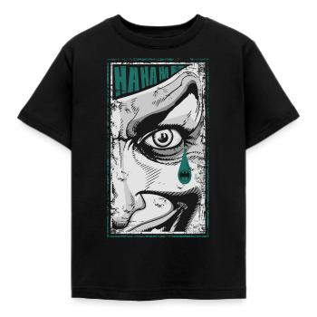 Joker Batman Teardrop - Kids' T-Shirt - black - Front - AI Model Kid Female (0cm)