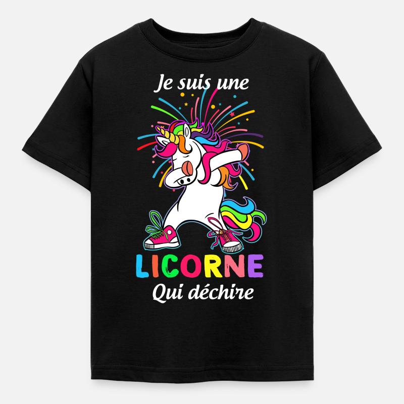 La Licorne Qui Déchire C'est Moi - T-shirt Enfant - noir