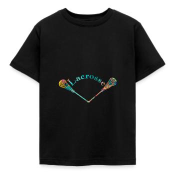Pop Art de la crosse - T-shirt Enfant - noir - Devant - AI Model Kid Female (0cm)