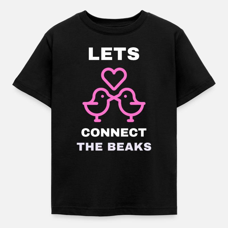Connectons les becs - T-shirt Enfant - noir