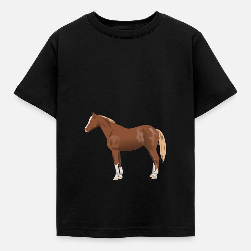 cheval - T-shirt Enfant - noir