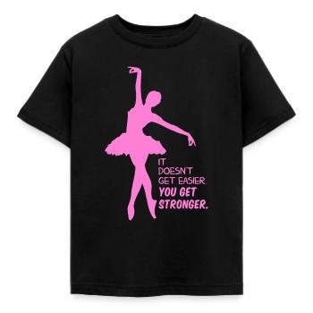 Idée cadeau ballerine ballet - T-shirt Enfant - noir - Devant - AI Model Kid Female (0cm)