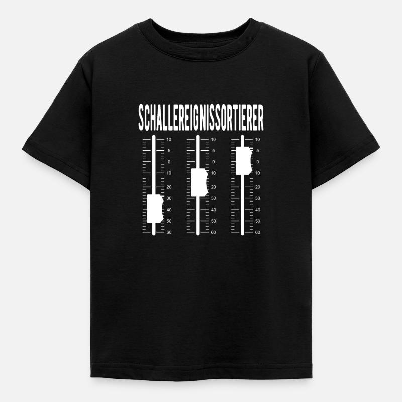 Tontechniker Veranstaltungstechniker - Kinder T-Shirt - Schwarz