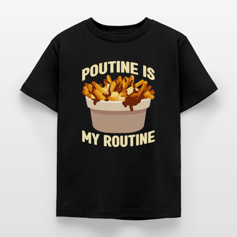 Poutine Canada Spécialité de restauration rapide T-shirt Enfant