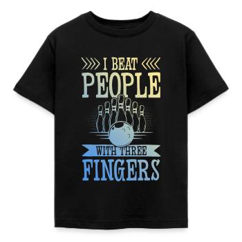 Bowling drôle de dicton - T-shirt Enfant - noir - Devant - AI Model Kid Female (0cm)