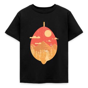 Vintage Tropical Fruit - Citron - T-shirt Enfant - noir - Devant - AI Model Kid Female (0cm)