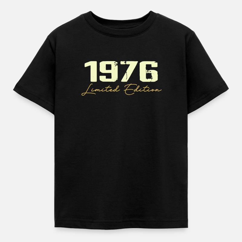 1976 Limitierte Auflage - 1976 Geburtstagsgeschenk - Kinder T-Shirt - Schwarz