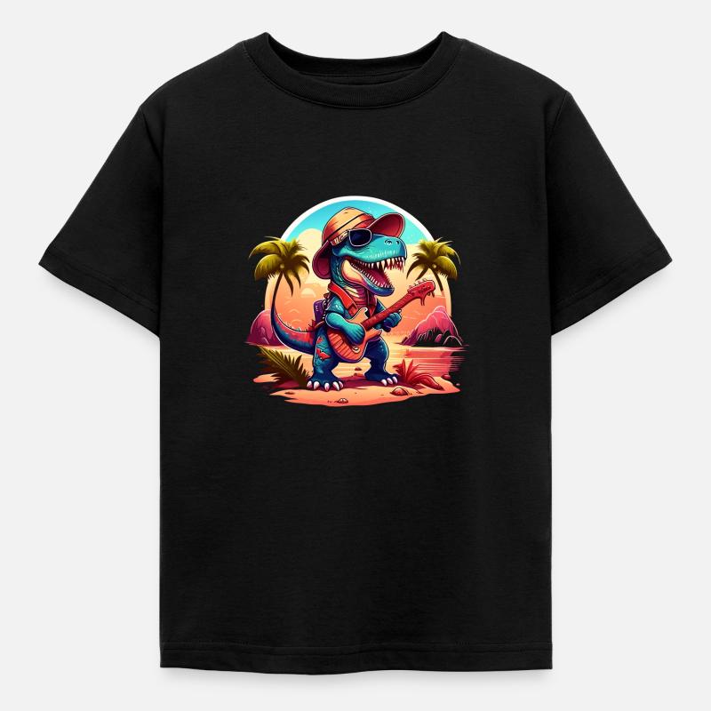 Funky T-Rex - T-shirt Enfant - noir
