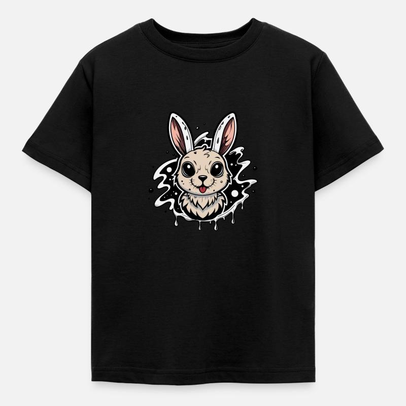 easter bunny - Kinder T-Shirt - Schwarz
