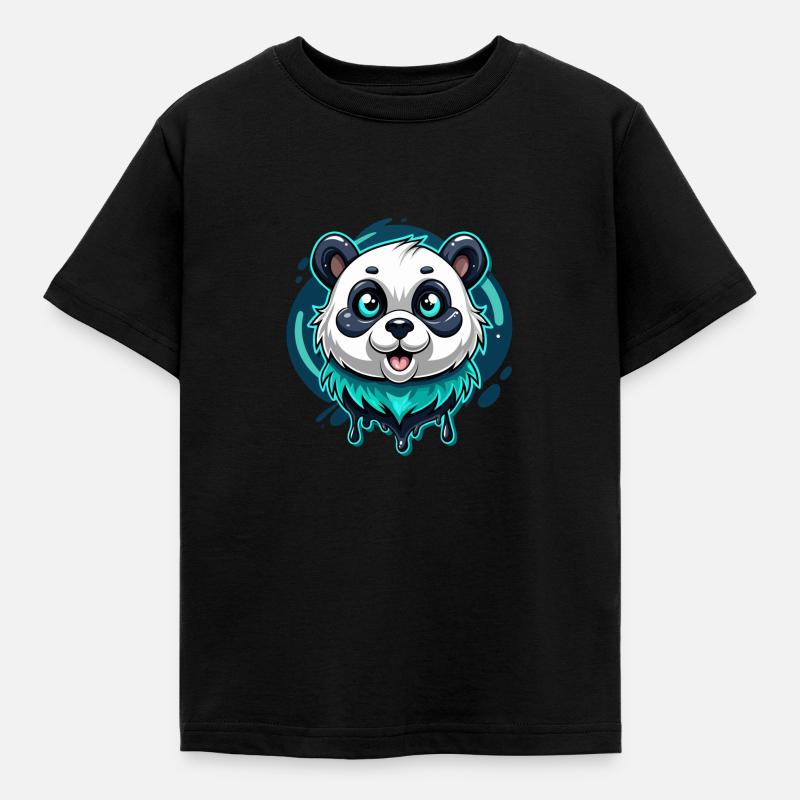 panda - Kids' T-Shirt - black