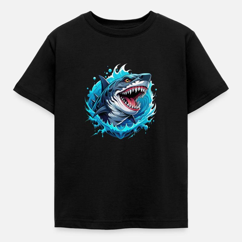 megalodon - Kids' T-Shirt - black
