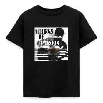 Strings Of Passion - Kinder T-Shirt - Schwarz - Vorne - AI Model Kid Female (0cm)