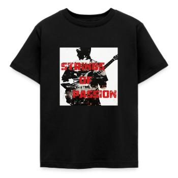 Strings Of Passion - Kinder T-Shirt - Schwarz - Vorne - AI Model Kid Female (0cm)