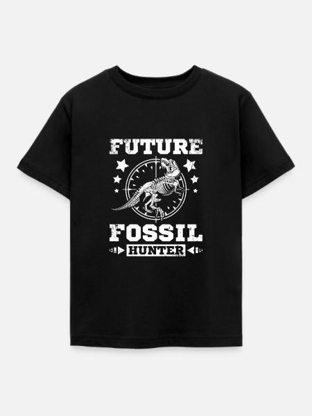 Paleontologist future fossil hunter - Kinder T-Shirt - Schwarz