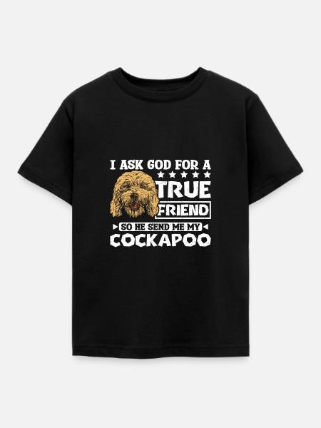 God send me my cockapoo - Kinder T-Shirt - Schwarz