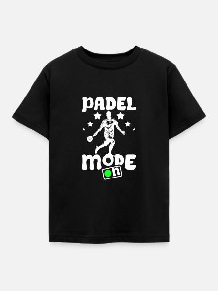 Padel mode on - Kinder T-Shirt - Schwarz