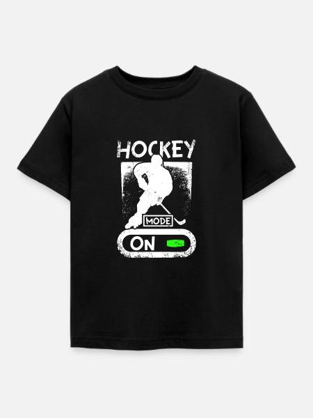 Roller hockey mode on - Kinder T-Shirt - Schwarz