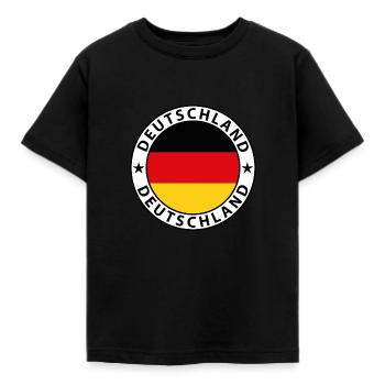 Deutschland - Kinder T-Shirt - Schwarz - Vorne - AI Model Kid Female (0cm)