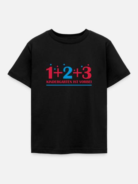 Rechnen lernen - Kinder T-Shirt - Schwarz