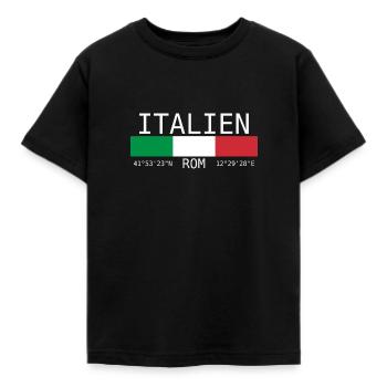Italien Rom Italia Roma - Kinder T-Shirt - Schwarz - Vorne - AI Model Kid Female (0cm)