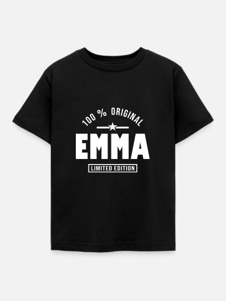 Emma Emma - Kinder T-Shirt - Schwarz