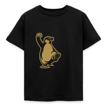 Résistez à la protestation Grunge des Pingouins - T-shirt Enfant - noir - Devant - AI Model Kid Female (0cm)