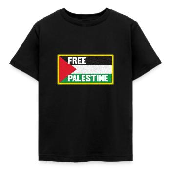 Free Palestine Gaza Liberté - T-shirt Enfant - noir - Devant - AI Model Kid Female (0cm)