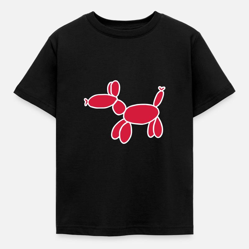 Luftballon Tier Geschenk - Kinder T-Shirt - Schwarz